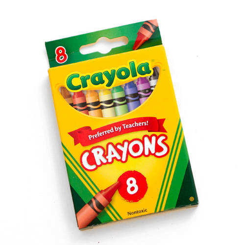 Crayola, Crayon, 8 Color, Box